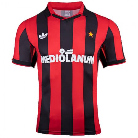 Billiga Fotbollströjor AC Milan Retro Hemma tröja 1991-1992 Kortärmad